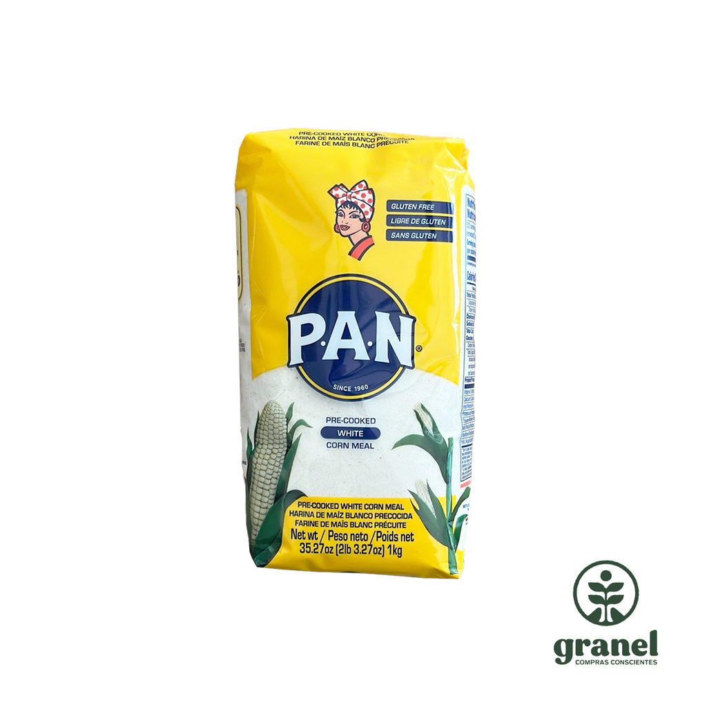 Harina precocida PAN maíz blanco 1 kg