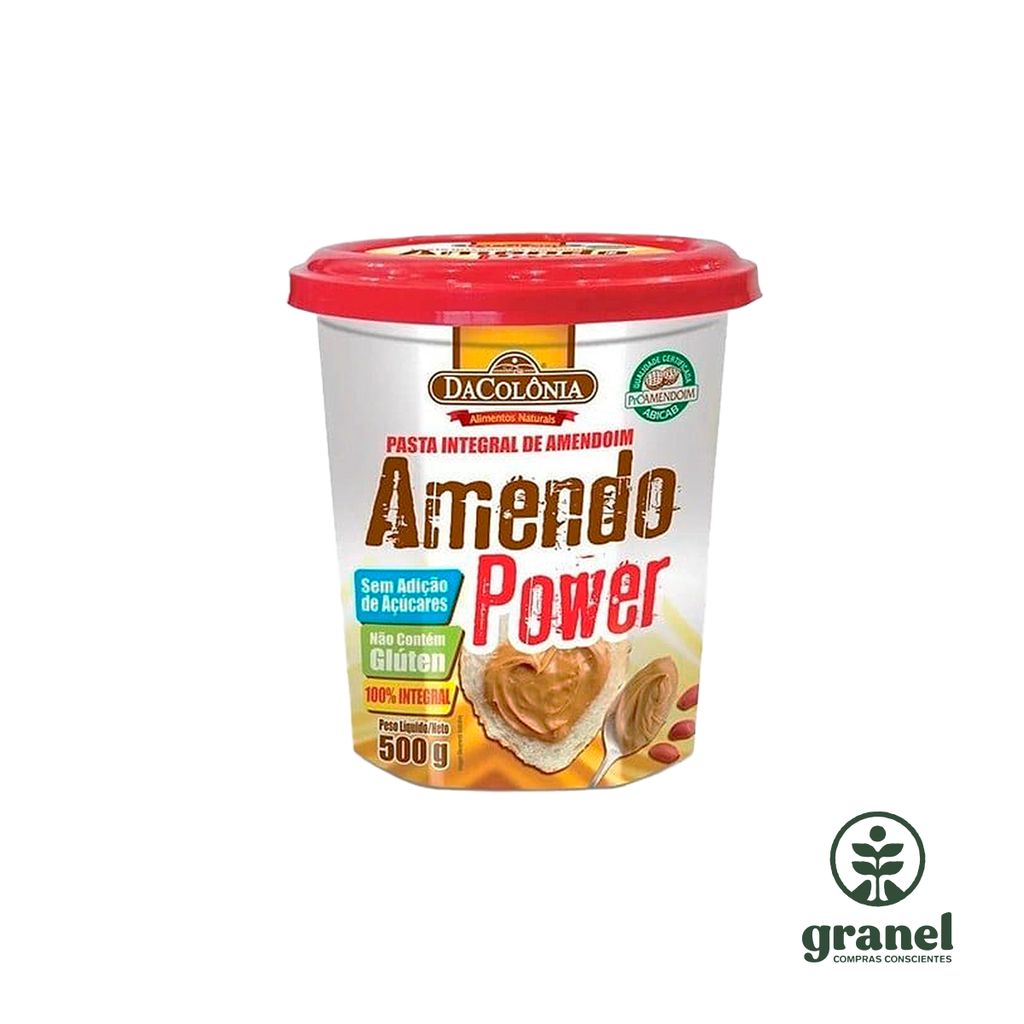 [6215] Mantequilla crema manteca de maní Amendo Power 500g