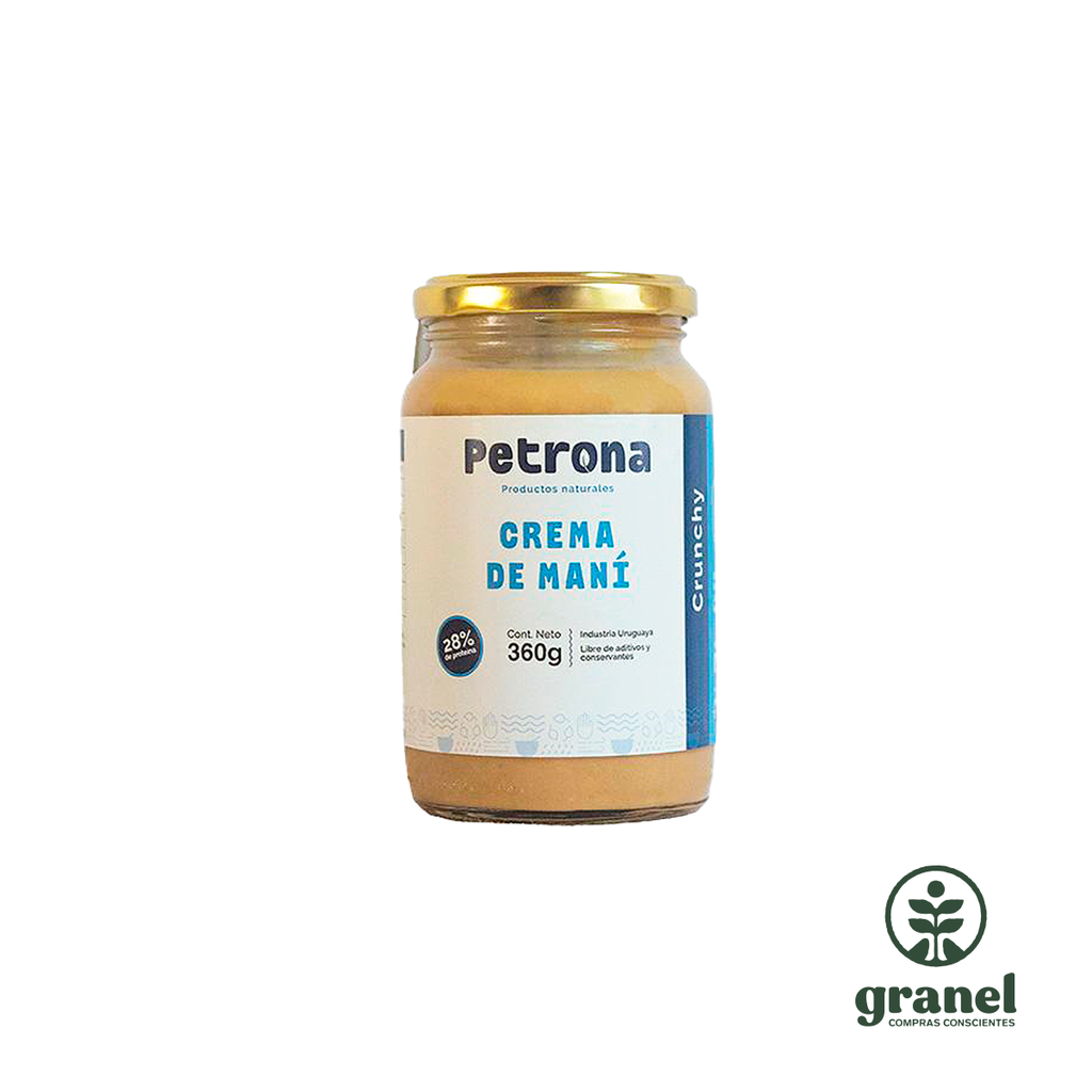 [6222] Mantequilla crema manteca de maní crunchy Petrona 360g