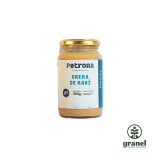 Mantequilla crema manteca de maní crunchy Petrona 360g