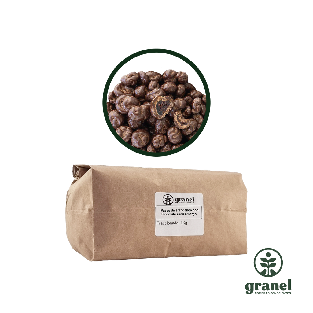 [6369] Pasas de arándanos con chocolate semi amargo 1kg