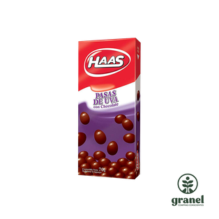Pasas de uva con chocolate Haas 70g